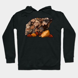 Autumn leaves Hedgehog Hoodie